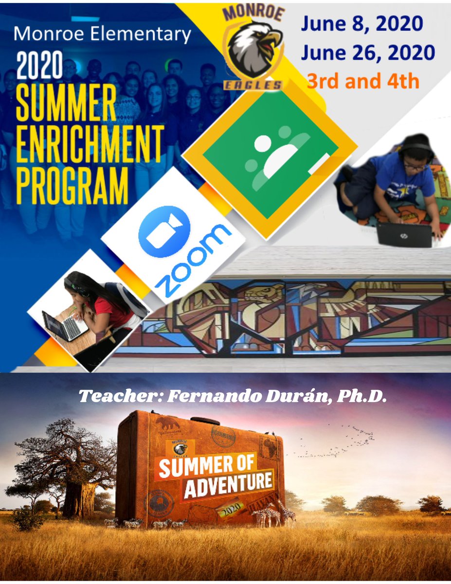 fduranphd's tweet photo. Excited to be teaching a group of 3rd and 4th-grade students this summer, and directly connect with the work of #remotelearning.  #DigitalLeadership #cp #WeAreSAUSD #BetterTogether https://t.co/2Htc1ouQJc