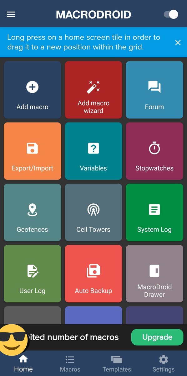 click add new macro