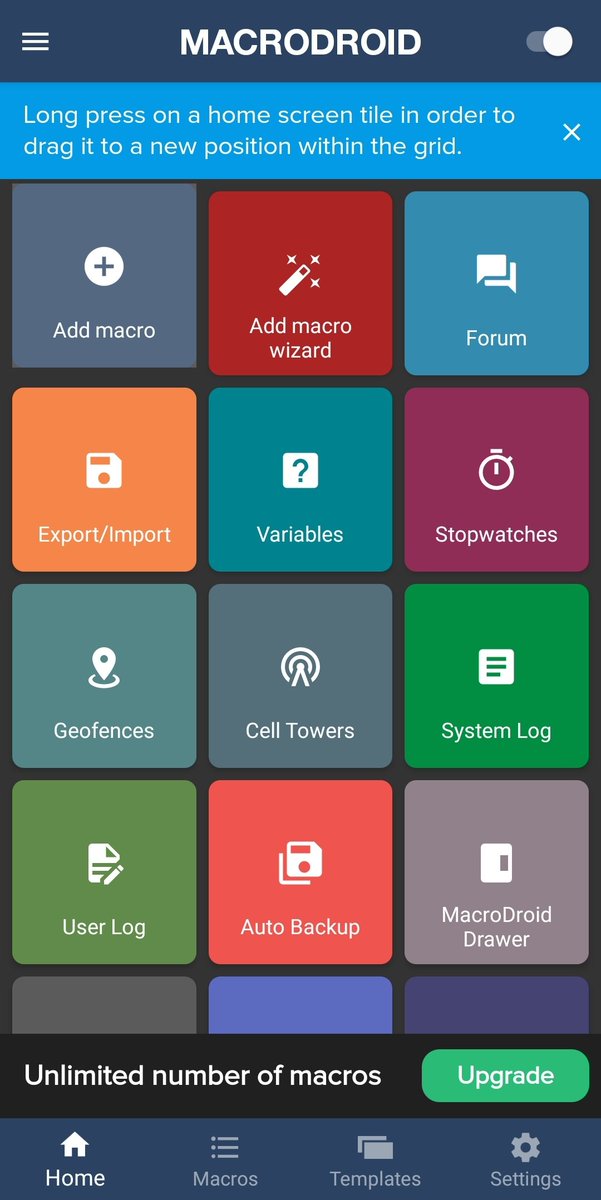 click add new macro