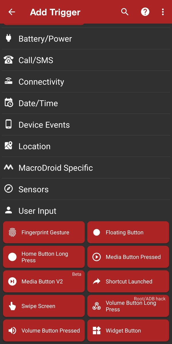 make your trigger user input -> widget button