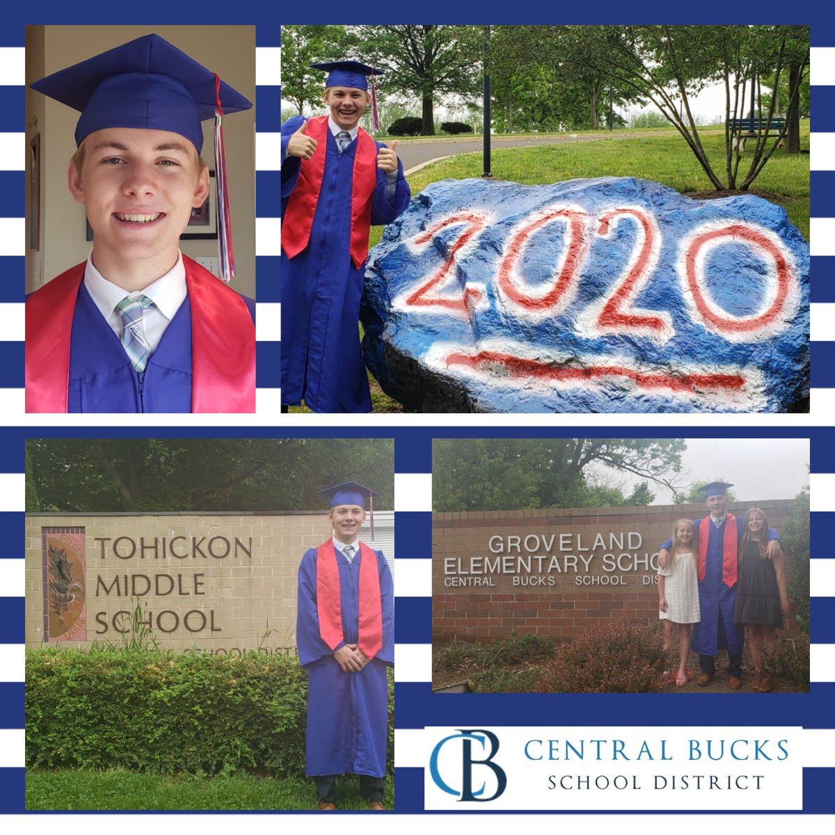 It was a great day and grateful to watch Jack graduate from CB East.  Three amazing schools and many memories. Girls also leave Groveland this year..not sure who will miss it more me or them!!
<a href="/east_cb/">CB East High School</a>, <a href="/CBTohickonMS/">Tohickon MS</a>, <a href="/CBGrovelandEl/">Groveland Elementary</a>