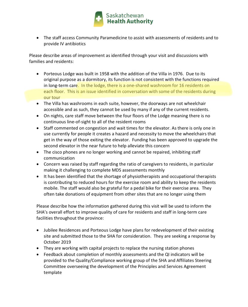 At  #YXE’s Porteous Lodge there is ONE shared bathroom for 16 people. On. Each. Floor.  #Sask  #SkPoli  #YQR