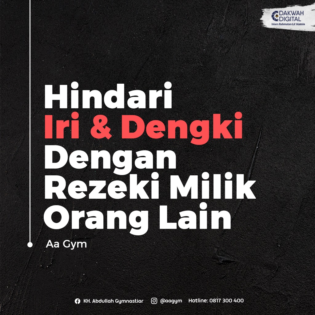 aagym's tweet photo. Sahabat, Jangan takut tidak punya rezeki tapi takutlah tidak punya berkah, takutlah tidak punya syukur, takutlah tidak punya sabar, takutlah jika tidak ridha.

Dan takutlah jangan sampai kita iri dan dengki dengan rezeki orang lain. Yakin setiap orang punya kavling masing-masing. https://t.co/p9PBnLzrEd