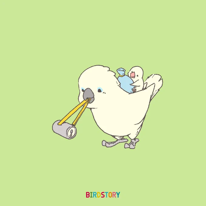 おはようございます。
本日は5月30日、ごみぜろの語呂合わせから、ゴミゼロの日との事です?
#BIRDSTORY 
#ゴミゼロの日 #タイハクオウム #ブンチョウ 