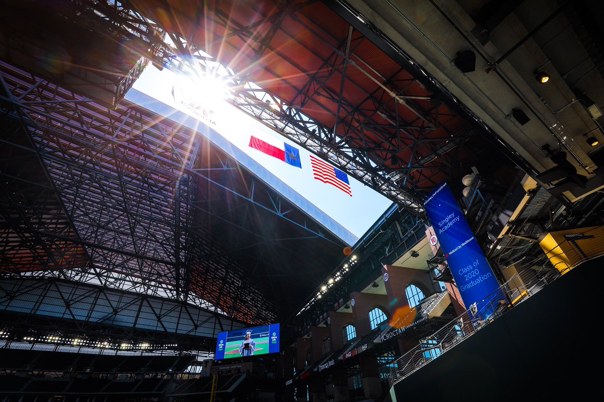 Congratulations, Class of 2020. Today’s Graduation Ceremony was the first public event held at Globe Life Field.