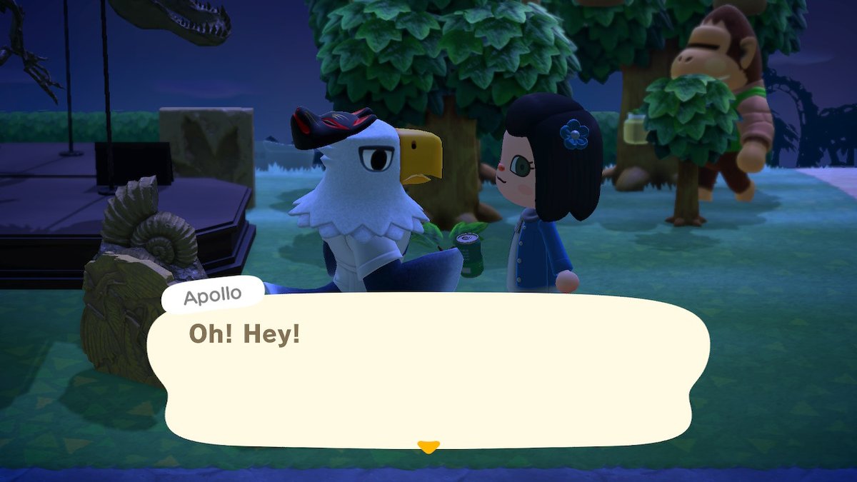 AcnhGarrettt's tweet photo. This is how Apollo wears a mask. #AnimalCrossing #ACNH #NintendoSwitch https://t.co/vbVKqbDUiQ