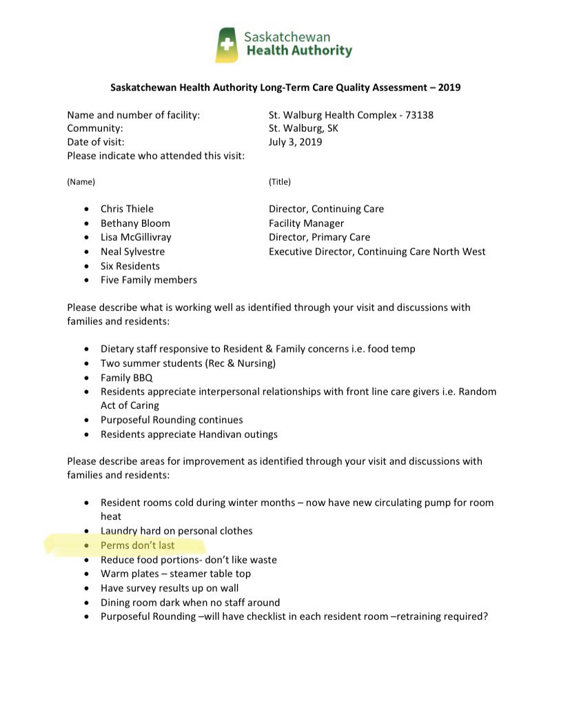 And to end it off, here are my two favourite resident comments:A complaint that perms don’t last long enough, and a resident who “likes beer but hates men!” Don’t worry, brothers and fathers are okay   #Sask  #YQR  #YXE  #SkPoli