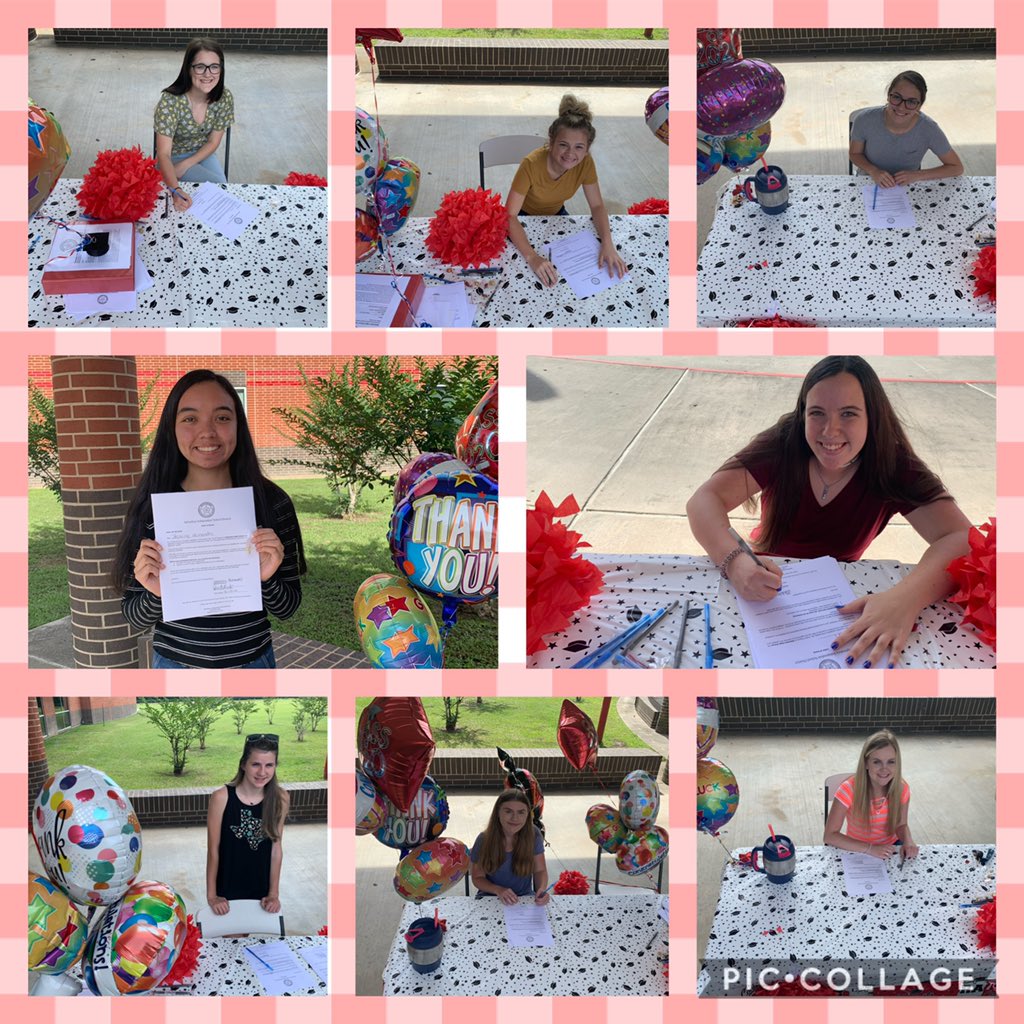 SetShs's tweet photo. Beyond excited for these future educators signing their letter of intent with SISD today!! Go earn your degree, get your teaching certificate, and come back to us!!  @SplendoraISD @SplendoraCTE #theheartandfutureofthecommunity https://t.co/2NWiDJQqou