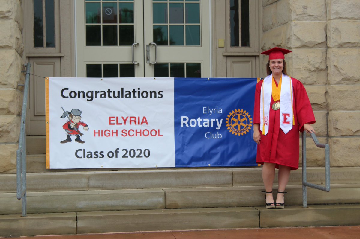 ElyriaRotary's tweet photo. Way to go, Molly Fenik! And congratulations on earning the Rotary scholarship! https://t.co/the5UKLpYo