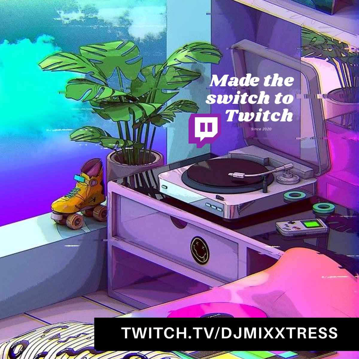 Hi Friends! If you have time take a second to follow my twitch account 🙏🏼 💜 twitch.tv/djmixxtress I’ll make sure I return the love and follow you back🥰. I’m planning to go live soon. Stay tuned.... Happy Friday!  #switchtotwitch