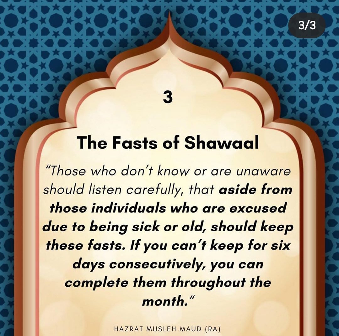By keeping the extra six fasts of Shawal after #Ramadhan you get the blessings equivalent to keeping fast for the whole year.

Hadith