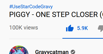 Bslick Bobby Yarsulik On Twitter Gravycatman S Music Video That Was Released Today For My Original Roblox Piggy Song One Step Closer Already Reached 100k View Thanks To Everyone S Support - roblox closer song