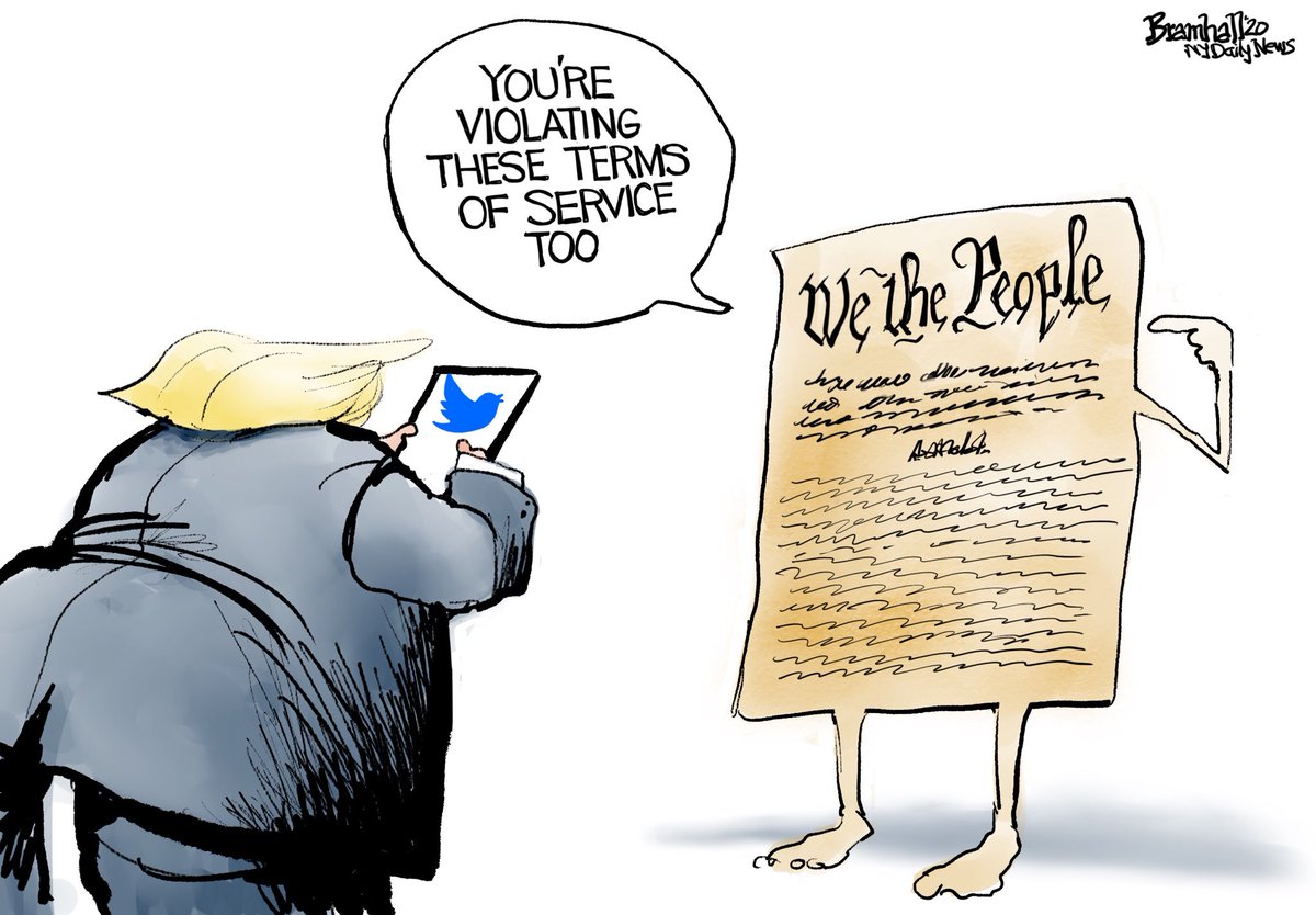 Levadia1's tweet photo. #DonaldTrump's attack on #Twitter is doubly #hypocritical because he used it as a platform to get elected &amp; he has no problem in pushing #censorship of critics of #ApartheidIsrael at the behest of the #Zionist machine but  that doesn't mean Twitter isn't a for-#profit corporation https://t.co/3BEWHYQ5J7