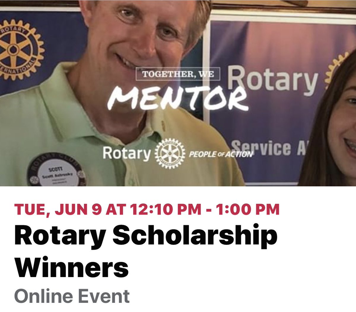 🧑🏻‍🎓Tuesday, June 9th we will hear from our wonderful scholarship winners! 👨‍🎓