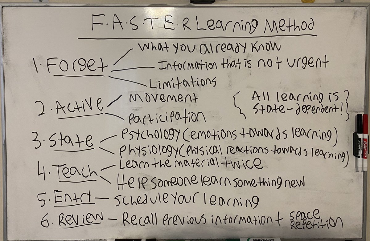 QuantumShiraz's tweet photo. Let’s make learning potent, fun, and effective with the FASTER learning method. @jimkwik @KwikLearning #TeamLimitless #LIMITLESS #AcceleratedLearning #TheBrainIsYourWealthBuildingAsset #Mindset #Motivation #Methods #BrainCoaching #Superpower #Redpill #Choosewisely https://t.co/gUrL0wM7YI