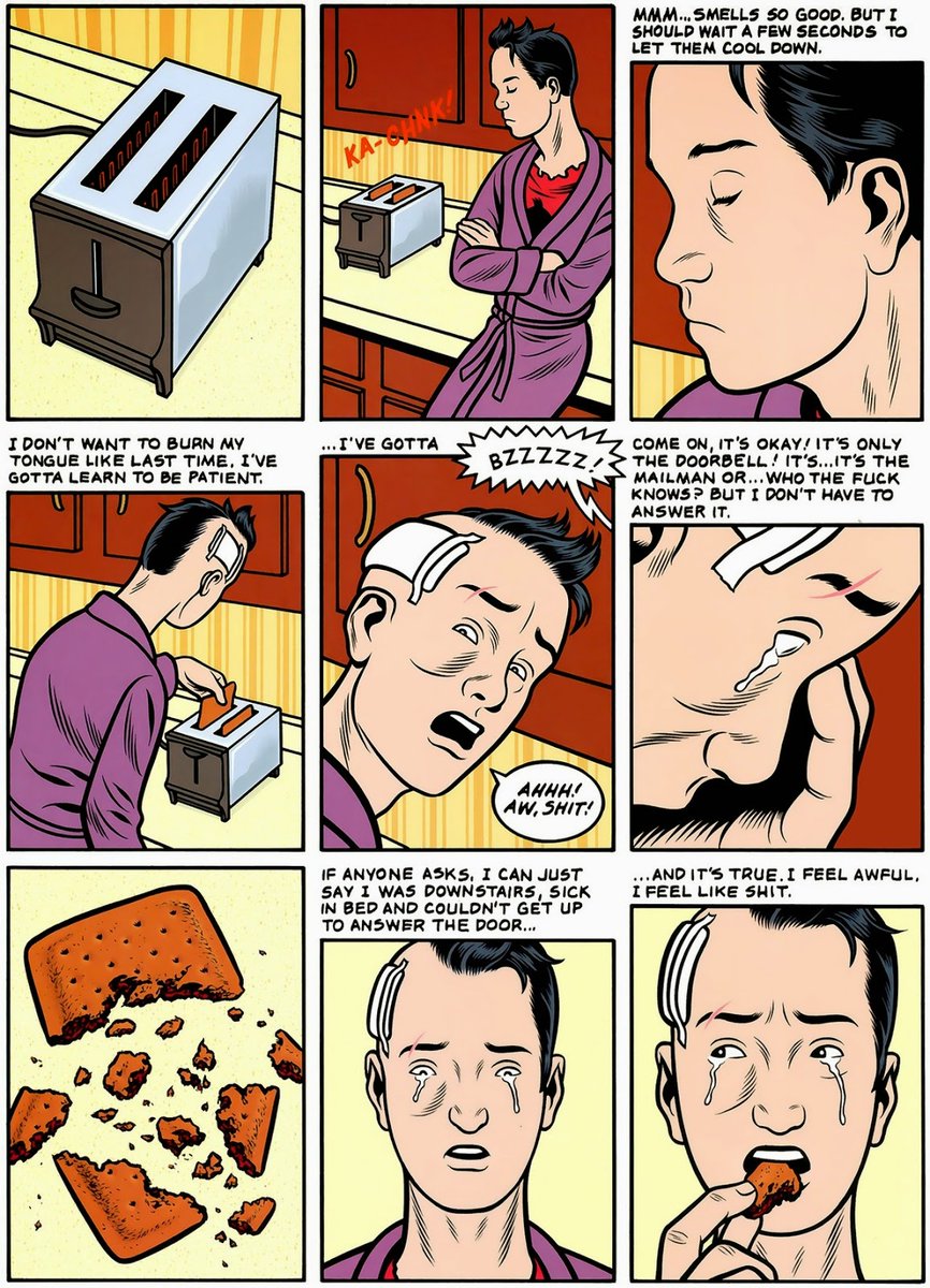 X& #39;ed Out by Charles Burns - Gonna have to get the next book, didn& #39;t know it was the first in a series and now I& #39;m hooked. The storytelling in this is as strong as Black Hole.
