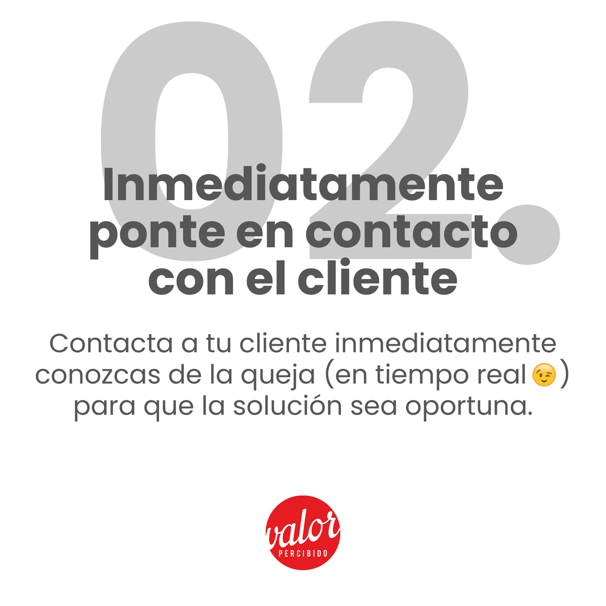 Valor_Percibido's tweet photo. Una queja manejada oportuna y correctamente convierte a un posible detractor de tu marca en un promotor. En este post @MarcePinedo te cuenta cómo hacerlo en 6 sencillos pasos. https://t.co/4RRJs8HHo2