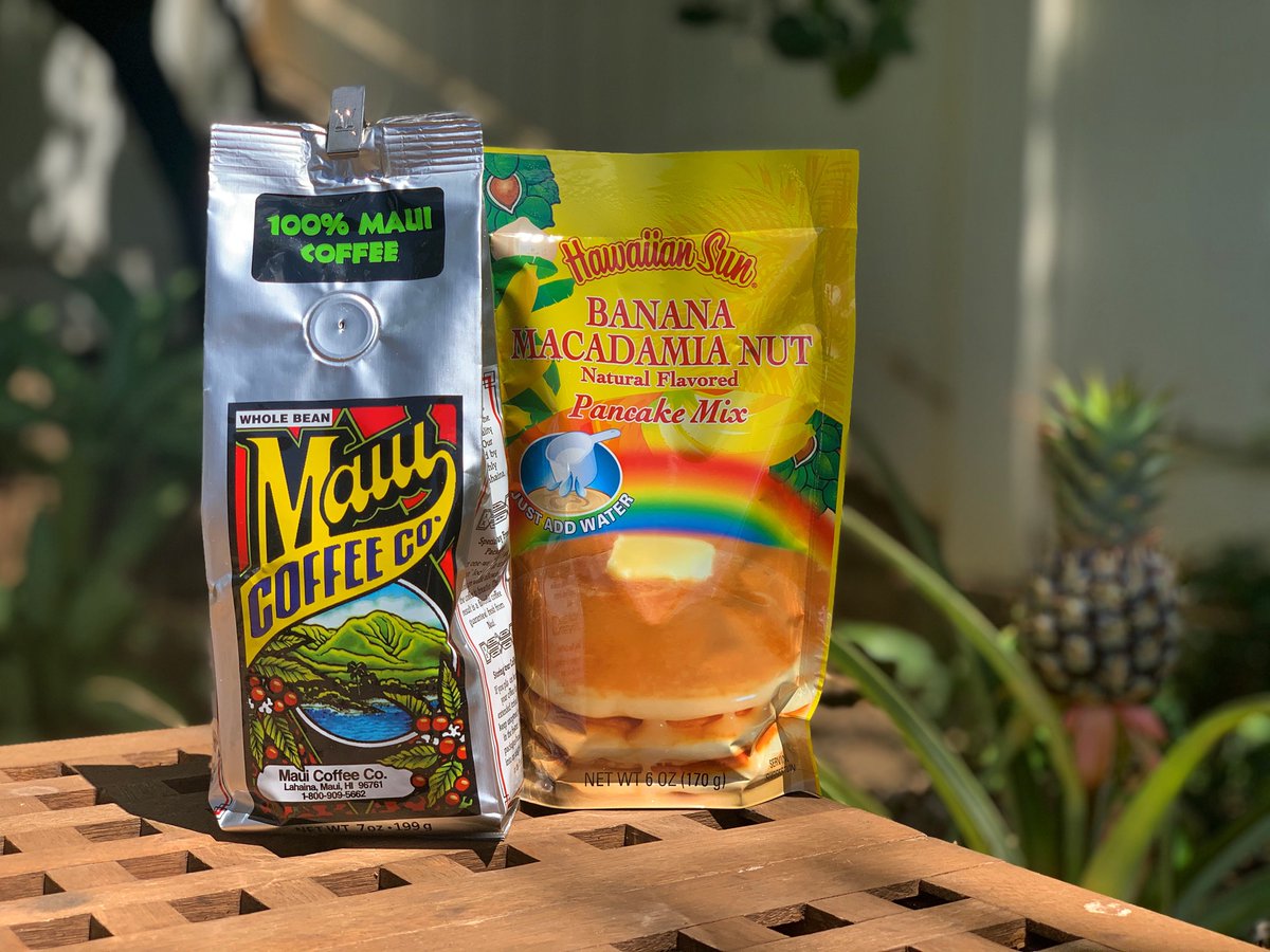 thealoha360's tweet photo. We’re already hungry for breakfast tomorrow morning! These pancakes are super tasty with fresh whipped cream &amp; topped with pineapple, apple bananas and mac nuts. Yum!  Fresh from Maui! 🥞🍍☕️ Order this weekend for Tuesday shipping! https://t.co/pml5lSosSk https://t.co/l5GTVwA4EM