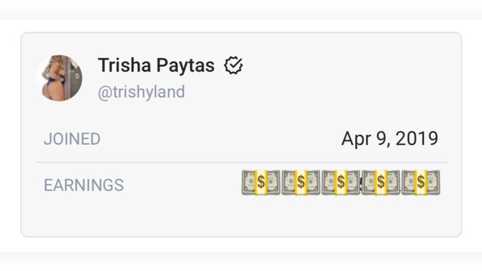 Thank You, I Appreciate You Using My OnlyFans https://t.co/jX4ng71NFP Referral Link! #TrishaPaytas Get<a href="/tag/trishapaytas"class="tags"><span>#trishapaytas</span></a>