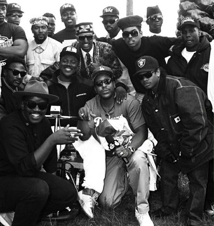 After getting NWA involved in the project and getting a deal with Warner Brothers, more artists including MC Hammer & Ice-T agreed to join. Yo! MTV Raps featured a segment of the video's behind the scenes. Credit: Felicia Viator, To Live and Defy in LA (2020)