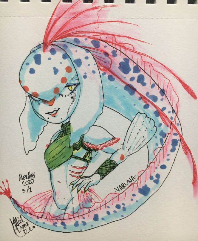 mieldyne's tweet photo. #thelegendofzelda #BreathoftheWild #zora Varuna, again. https://t.co/fxcC1jXGK6