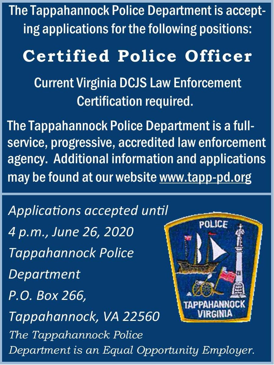 Tappahannock Police Department tweet media