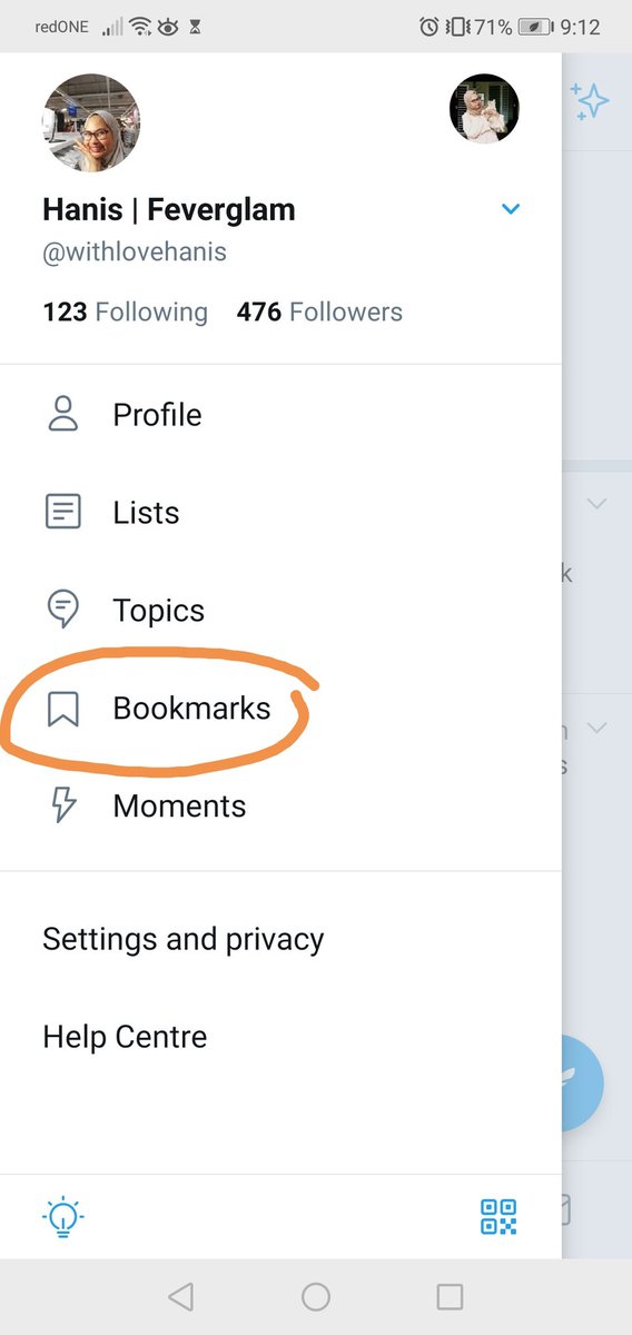 Tau tak function Bookmark ni? Function dia untuk kita save tweets or threads yang berguna for our own reference! Beza dengan likes ialah likes is public and bookmark ni private. And kadang kadang kita like tweet orang for interactions kan so yang bookmark ni apa yang penting