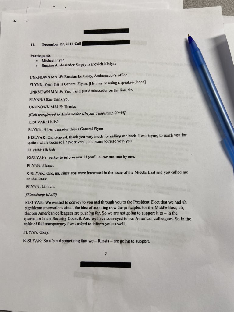  #FLYNN Side by Side: 2017 WaPo report on Flynn/Kislyak 12/29/2016 call and newly declassified transcripts of same call from acting DNI  @RichardGrenell and DNI  @RepRatcliffe sent to  @ChuckGrassley  @SenRonJohnson