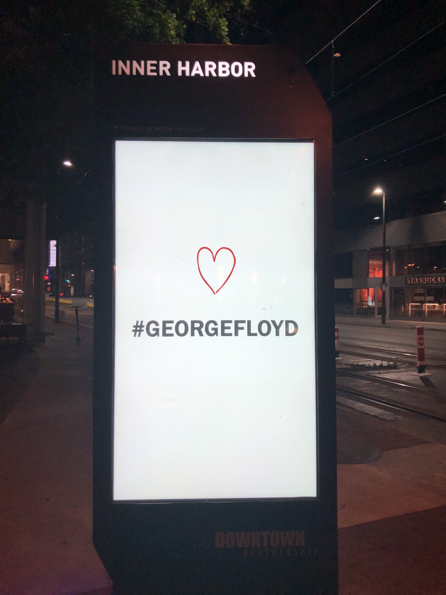 Spotted on Howard and Pratt St. in downtown Baltimore #GeorgeFloyd :