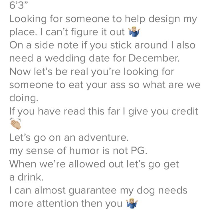 Just wanted to run through some bios I saw while scrolling. Any time you want to call women crazy or wonder why some really great women are single take a look at these....