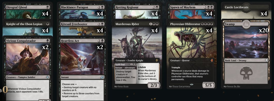 Mtg Arena Zone Historic Mono Black Aggro T Co Xccgxalm6b Twitter