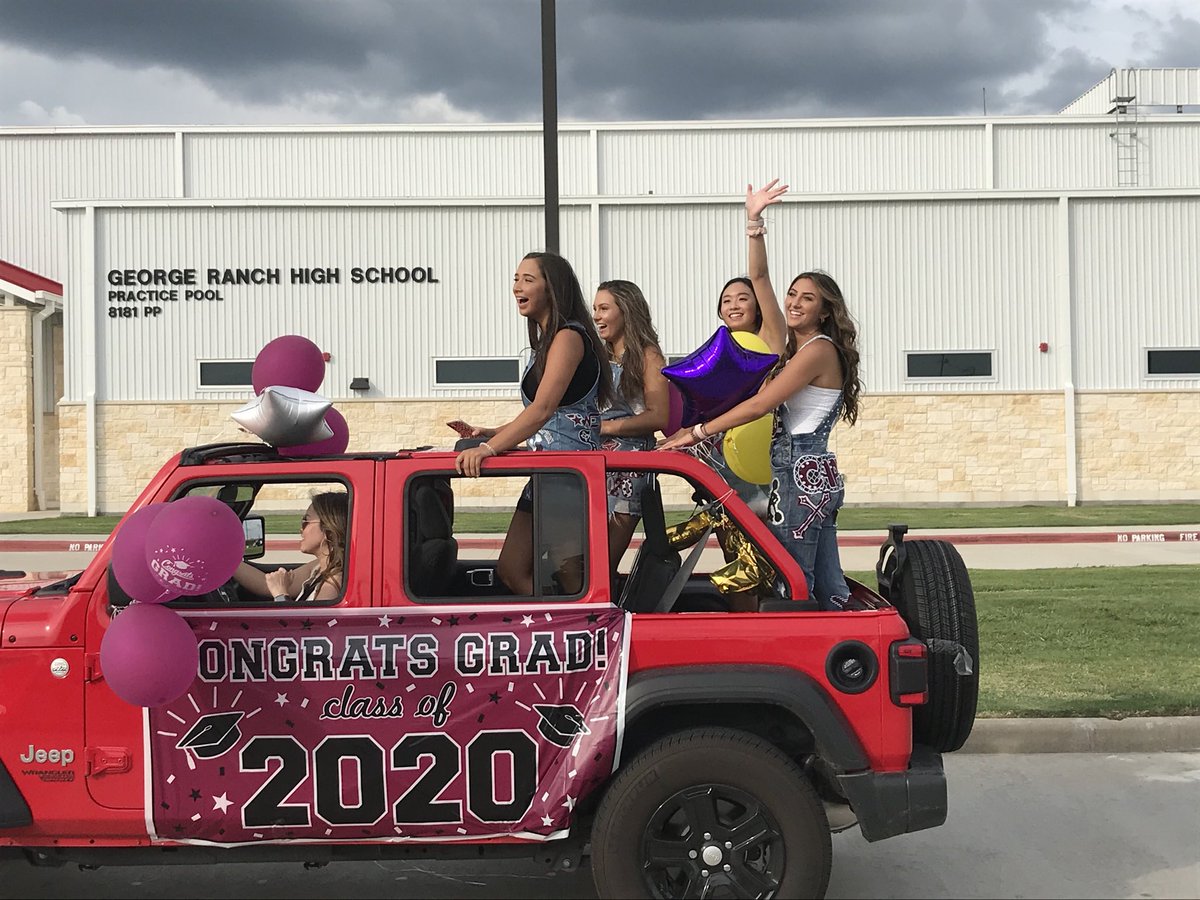 ⁦<a href="/WeAreGRHS/">@WeAreGRHS</a>⁩ Senior Parade = Miller Advisory lives on!   Thanks for letting me be a part of your journey.  Proud of you guys! #ClassOf2020 #WeAreGRHS