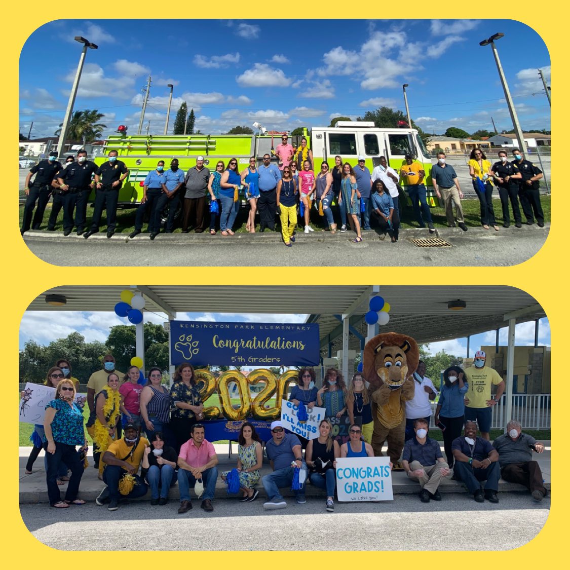 SsusySusy's tweet photo. @KPELions sending our 5th graders to middle school with some 💕🦁👮🏻‍♂️🧑‍🚒🚒🚓🏅🎶@MiamiSup @CROJPACE3 @SusieVCastillo @mdccptaptsa @MDCPSCommunity @MDCPS @MiamiDadePD @CCastellanosMPD @CitoLopez3 @mdfrnews https://t.co/OnOsjqyyiL