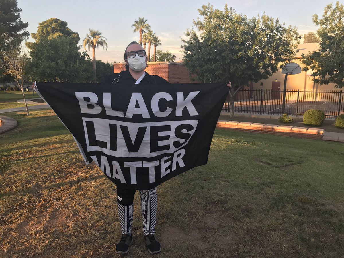 Some of the signs at the protest decrying the death of   #DionJohnson by  @Arizona_DPS on Monday.  @azcentral