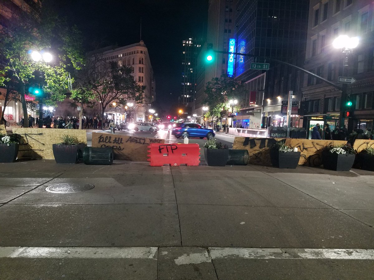 Broadway barricade