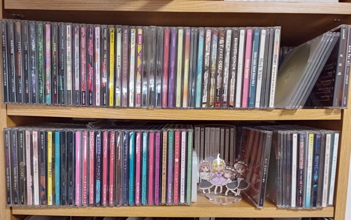ぽろぽ これはcdの重みで撓んだ棚板