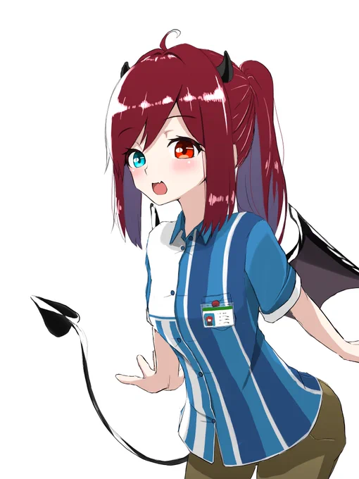 #ロアート
コンビニ店員なロアちゃん 