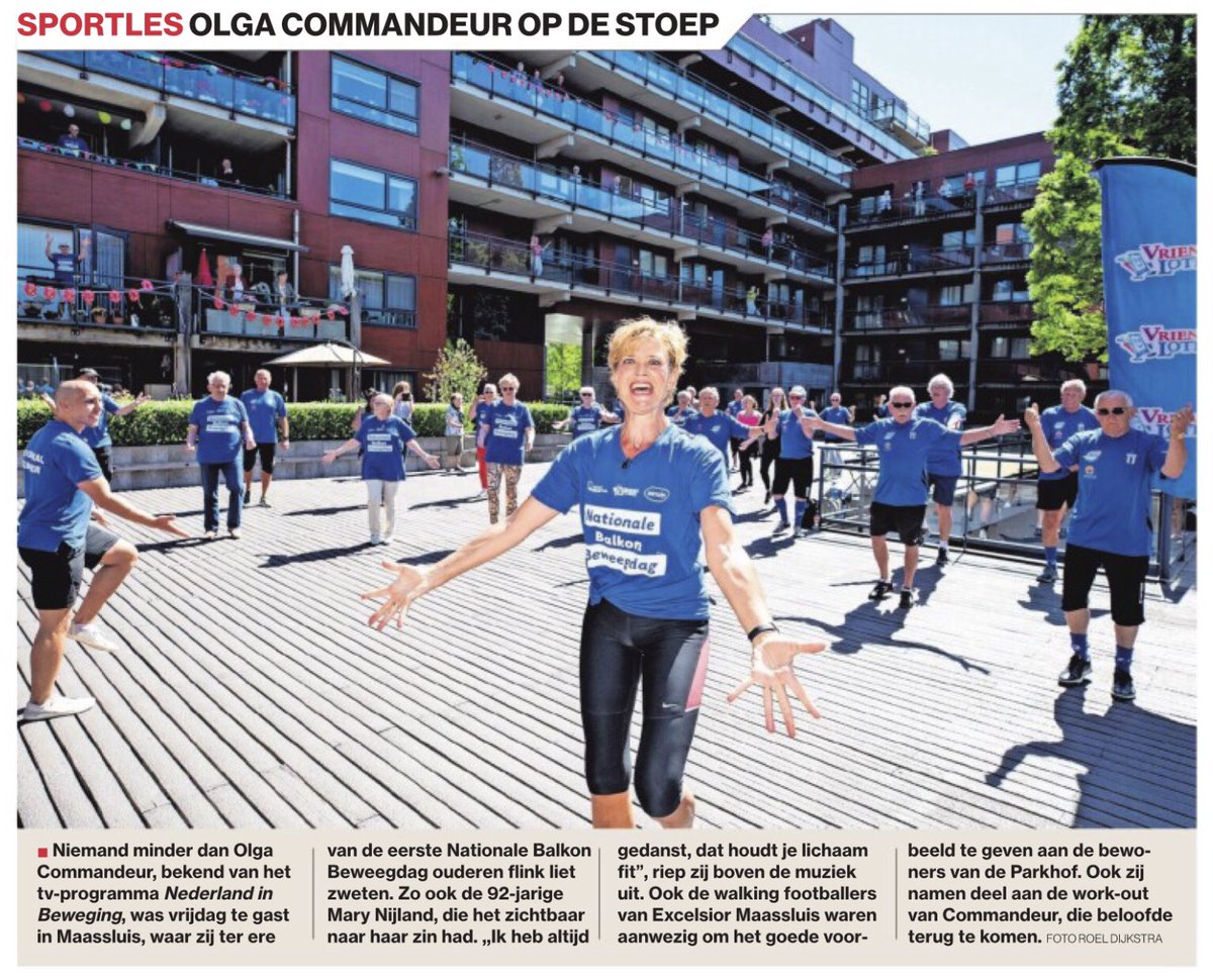 Het was heerlijk om de ouderen in hun eigen appartement een mooie ochtend te bezorgen. #ffcoronavergeten