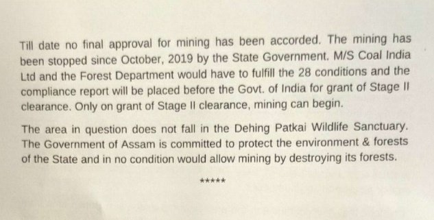 nanglucky's tweet photo. #Press_Release

Hon'ble Ministers of GoA , Sri @ParimalSuklaba1 and Sri @cmpatowary address media on #Dehing_Patkai Coal Mining aspect.

@mygovassam @CMOfficeAssam https://t.co/kfCIUAMBK1