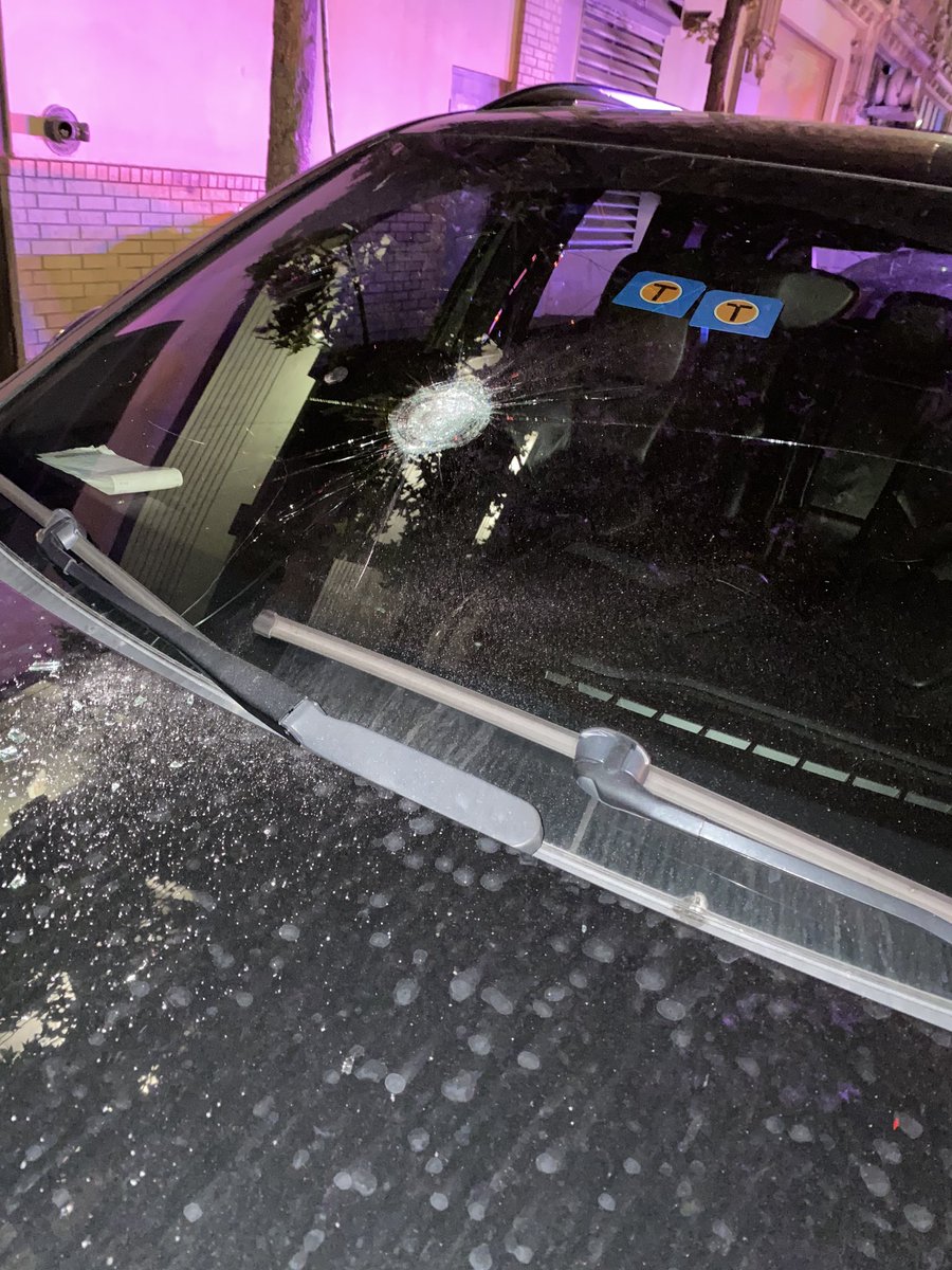DeionSandersJr's tweet photo. They done messed up my cayenne... I was out here for hours making sure everybody was straight &amp; directing traffic... but my car got hit. I know it wasn’t intentional &amp; nobody knew it was mine, but let’s just stop damaging everything we see. That’s not part of the protest. https://t.co/L2wQcyJCSk