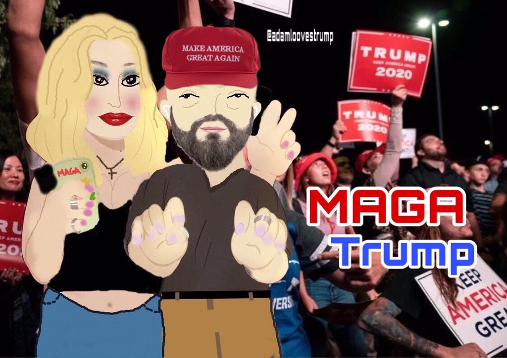 AdamLoovesTrump's tweet photo. @gothshigeo @dirkquius Cool check out my new art https://t.co/TYXoSJ3Niv
