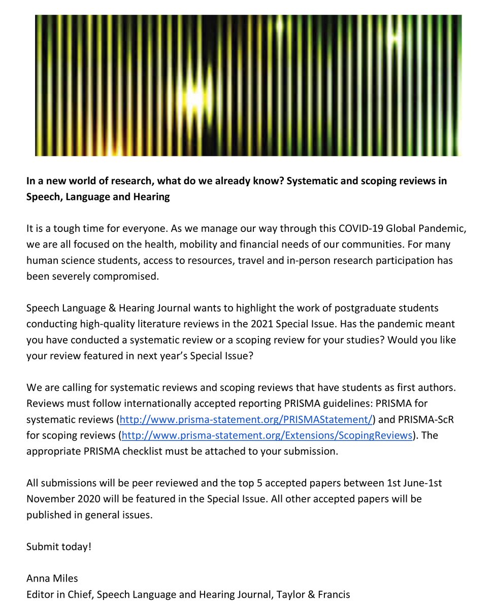 Speech Language & Hearing Journal tweet media