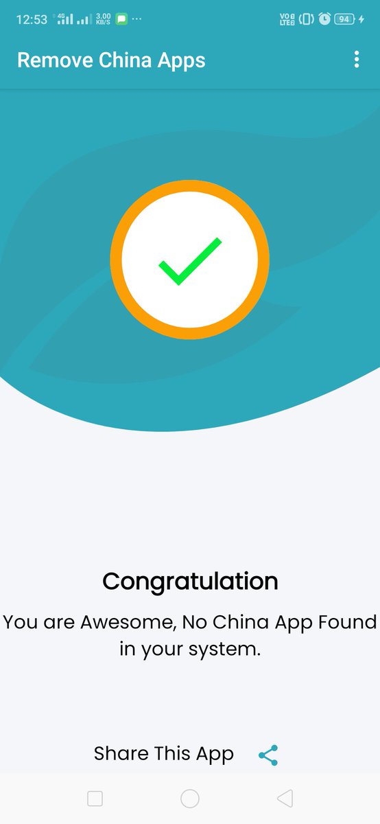 Yashwan80934728's tweet photo. #RemoveChinaApp 
This app helps me to find Chinese apps and uninstall it .
I uninstall tiktok , helo, xender, u dictionary.
Now it's your turn. https://t.co/2swQIRiau1