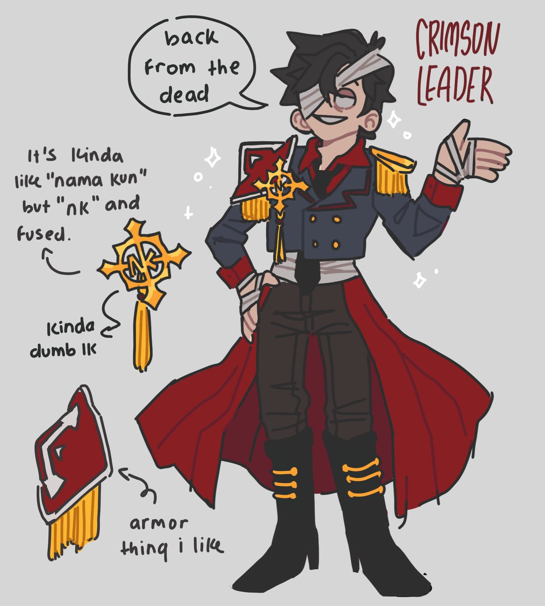 Redesign of an old eddsworld leader oc i made back then 