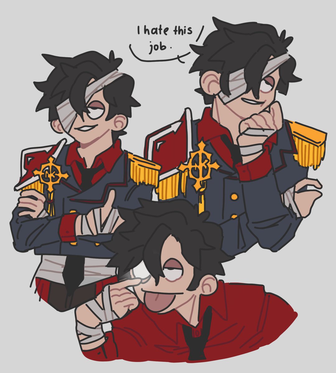 Redesign of an old eddsworld leader oc i made back then 