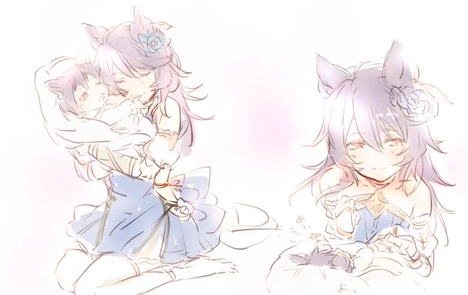 きっとニーアちゃんにもこんな時があったよね…って言う雑な落書き。 