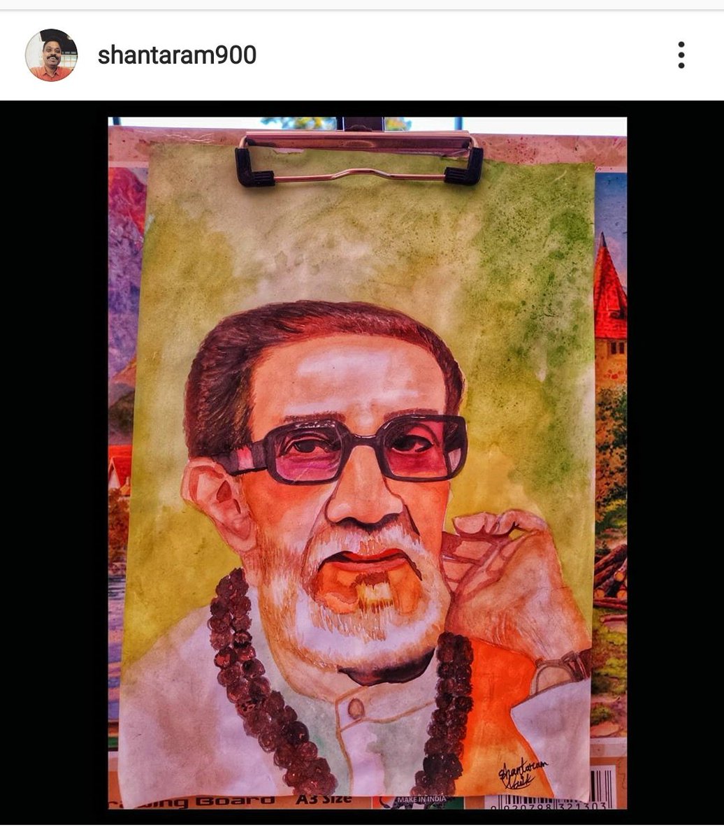 anison29's tweet photo. Potrait of #BalasahebThackeray by a friend.
@ShivsenaComms @ShivSena @AUThackeray @Rajput_Ramesh @priyankac19 @DrSEShinde https://t.co/lzxeyPDLIR