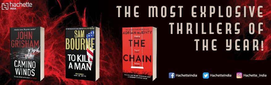 HachetteIndia's tweet photo. The most explosive thrillers of the year are coming soon! Tell us which one you're most excited read by replying to this tweet
#TheChain #ToKillAMan #CaminoWinds https://t.co/ed3gQP522l