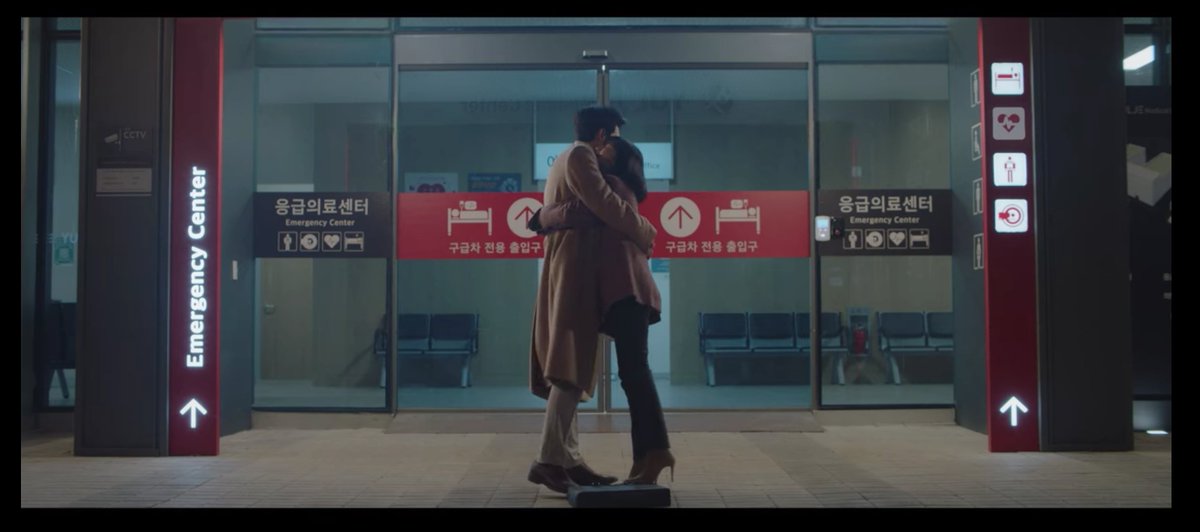 They're so happy together... and how I love the background... the ER where they got 'reunited', and the red color. It yells love! I like that they are transitioning to LDR full of love and understanding. No unnecessary fights.  #BidulgiCouple  #HospitalPlaylist