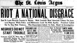 East St. Louis, Illinois, 1917Rumor was: Black men were speaking to white women during a labor meeting. Thousands of white men marched into downtown East St. Louis and began attacking Black ppl and burning buildings. 6,000 Black ppl were left homeless. Deaths in the hundreds.